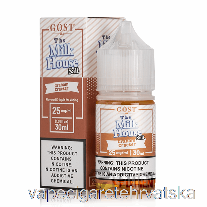 Vape Hrvatska Graham Cracker Soli - The Milk House - Gost Vapor - 30ml 25mg